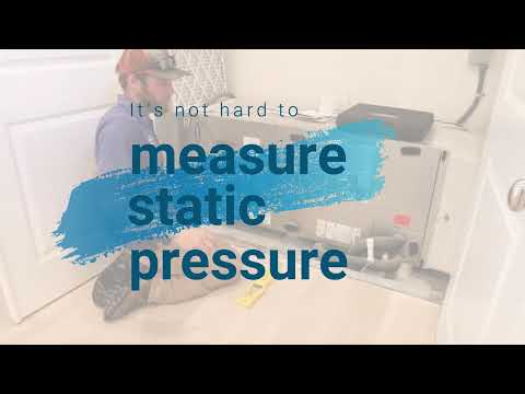 Static pressure testing AC system