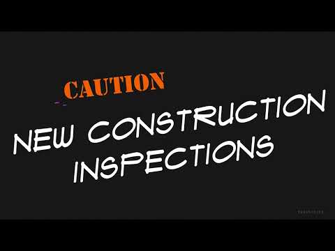 New construction, pre-drywall inspections cannot be done by just any home inspector