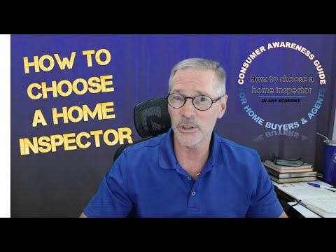 How to choose a home inspector, Consumer Awareness Guide